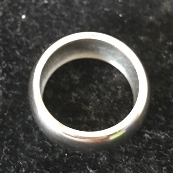 Vintage unmarked 925 sterling band - Picture 3 of 6